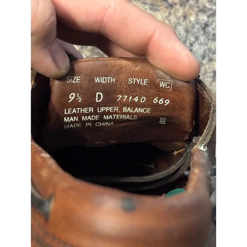 Trader Bay Mens Brown Leather Lug Sole Boat Shoes Moc Toe 77140 669 Size 9.5 D